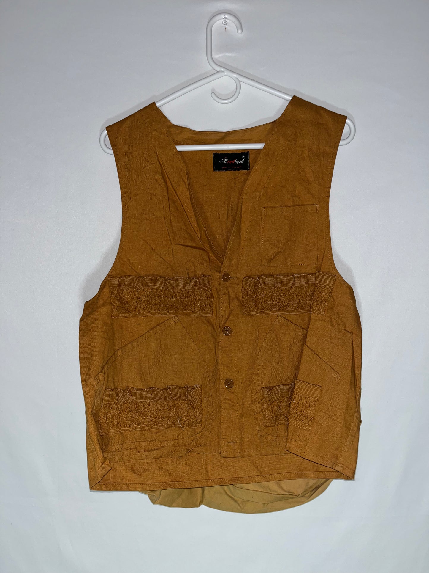 70/80's RedHead Hunting Vest - Medium - 20” x 23”