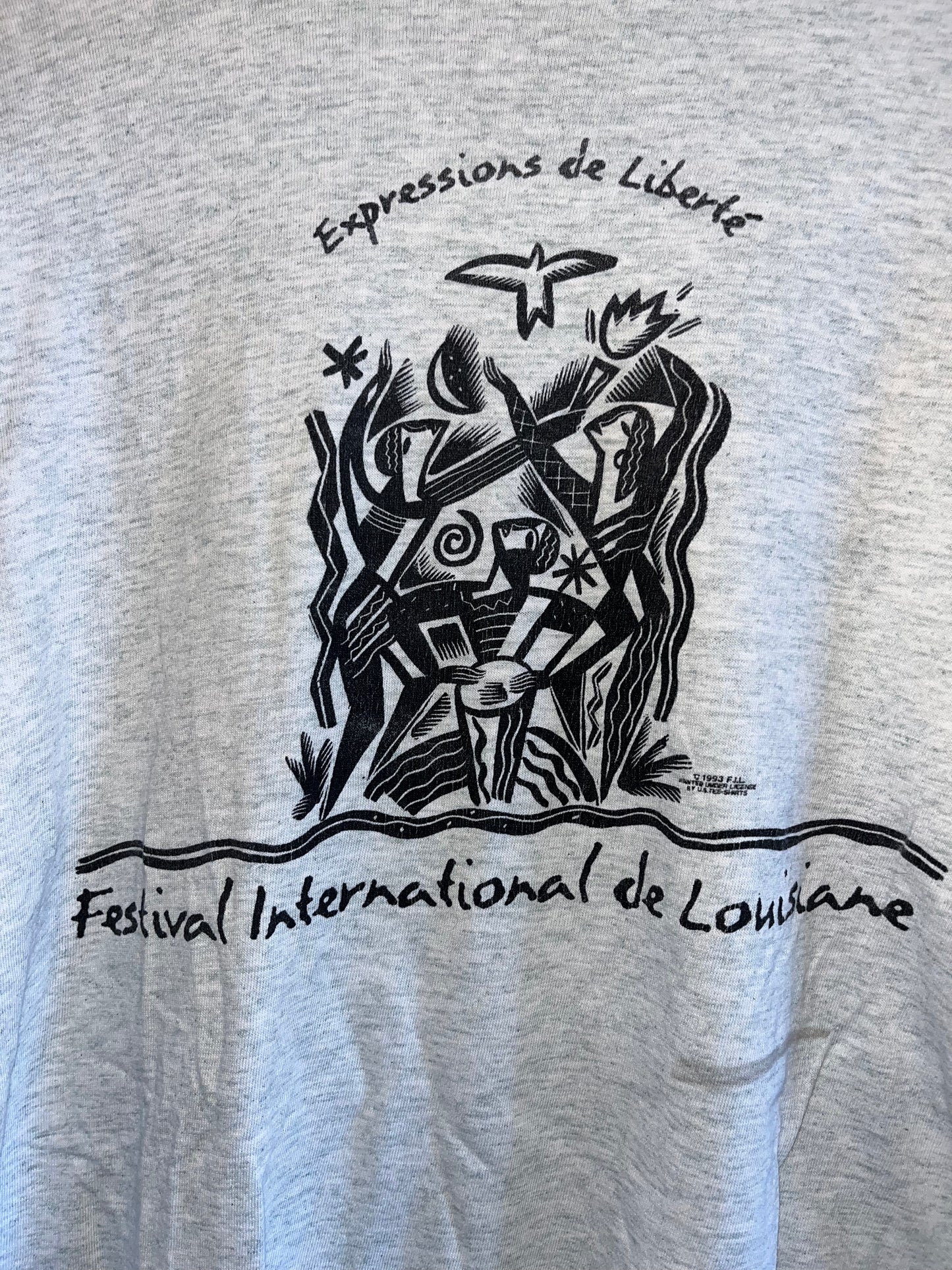 90's FOTL Louisiana Tshirt - Medium - 21” x 27.5”