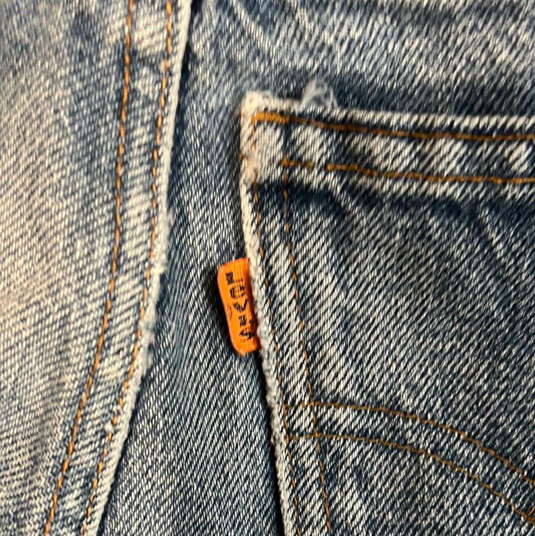 70's Levi Orange Tab Denim - 22” x 19.5”