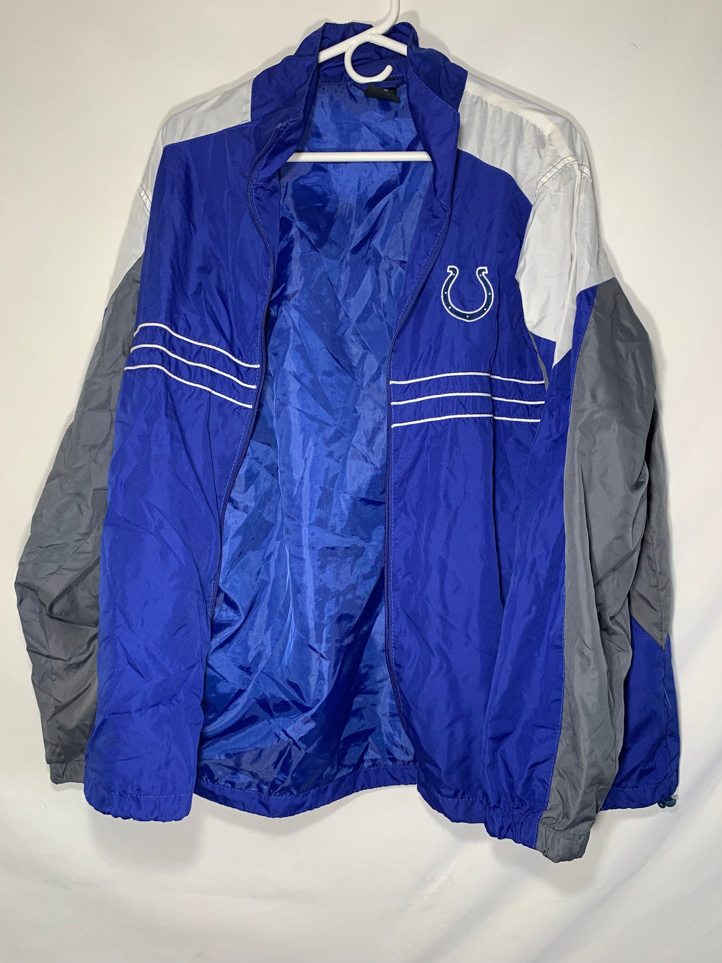 NFL Sports Illustrated Colts Windbreaker Zip Up - XLarge - 24.5” x 29.5”