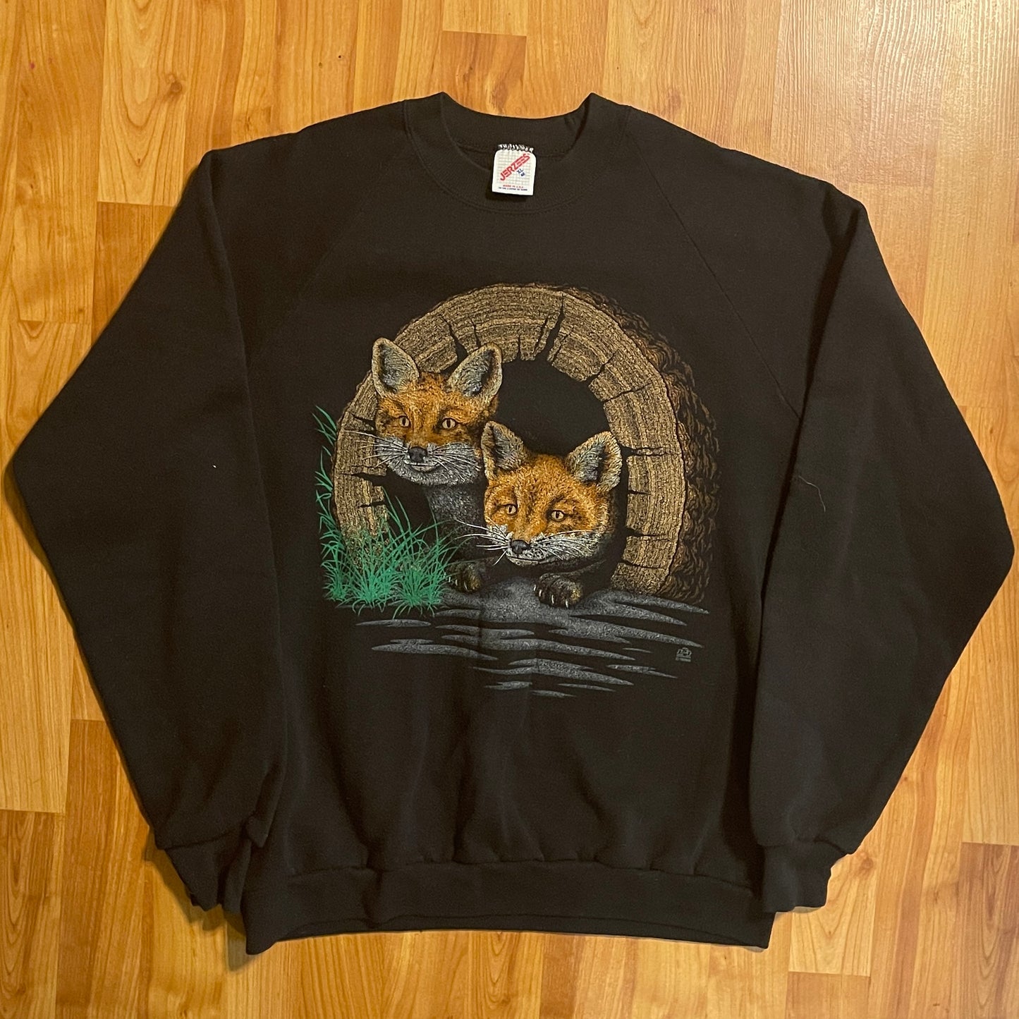 90s Jerzees Fox Crewneck - 21" x 25"