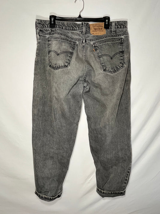 90's Levi 550 Orange Tab Jeans - 36” x 28”