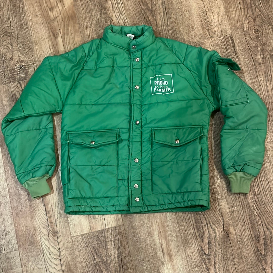 70's Proud to be a Farmer Jacket - M 22” x 28”