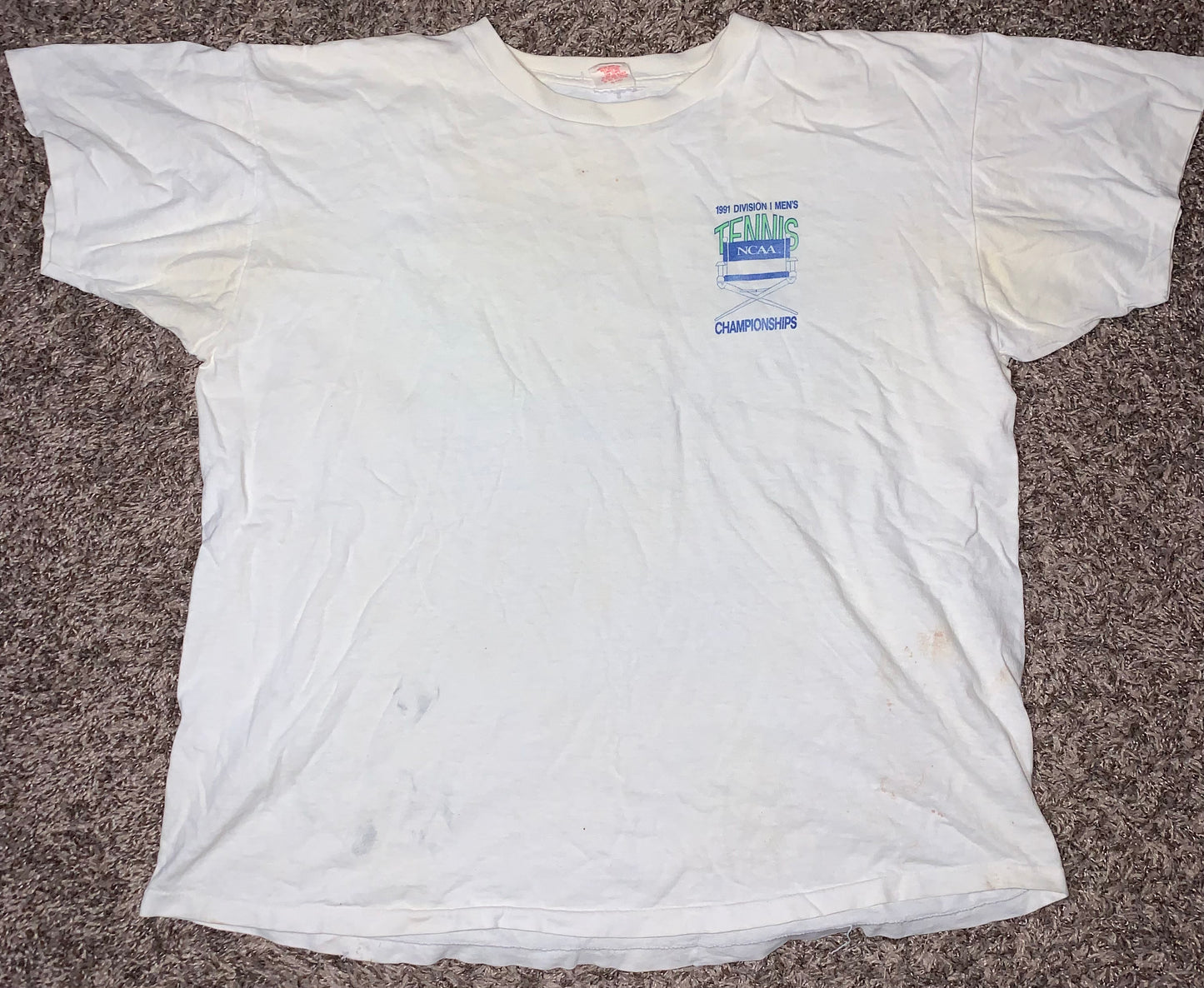 90's Collegiate Pacific Tennis Championship Tshirt - Large - 23.5” x 25”