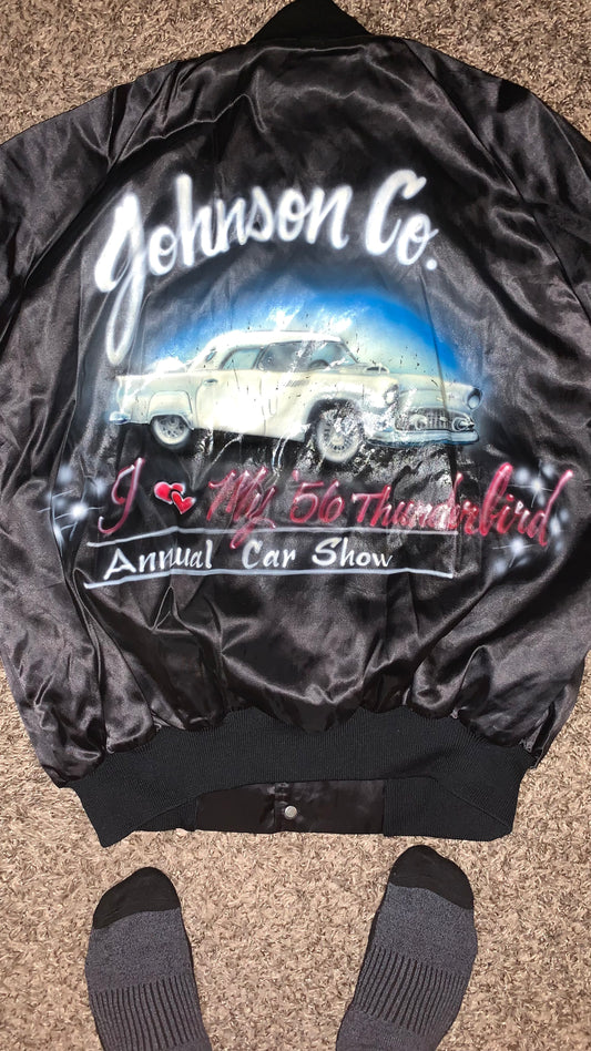 70/80's I love my 56 Thunderbird Jacket - XLarge - 24.5” x 25