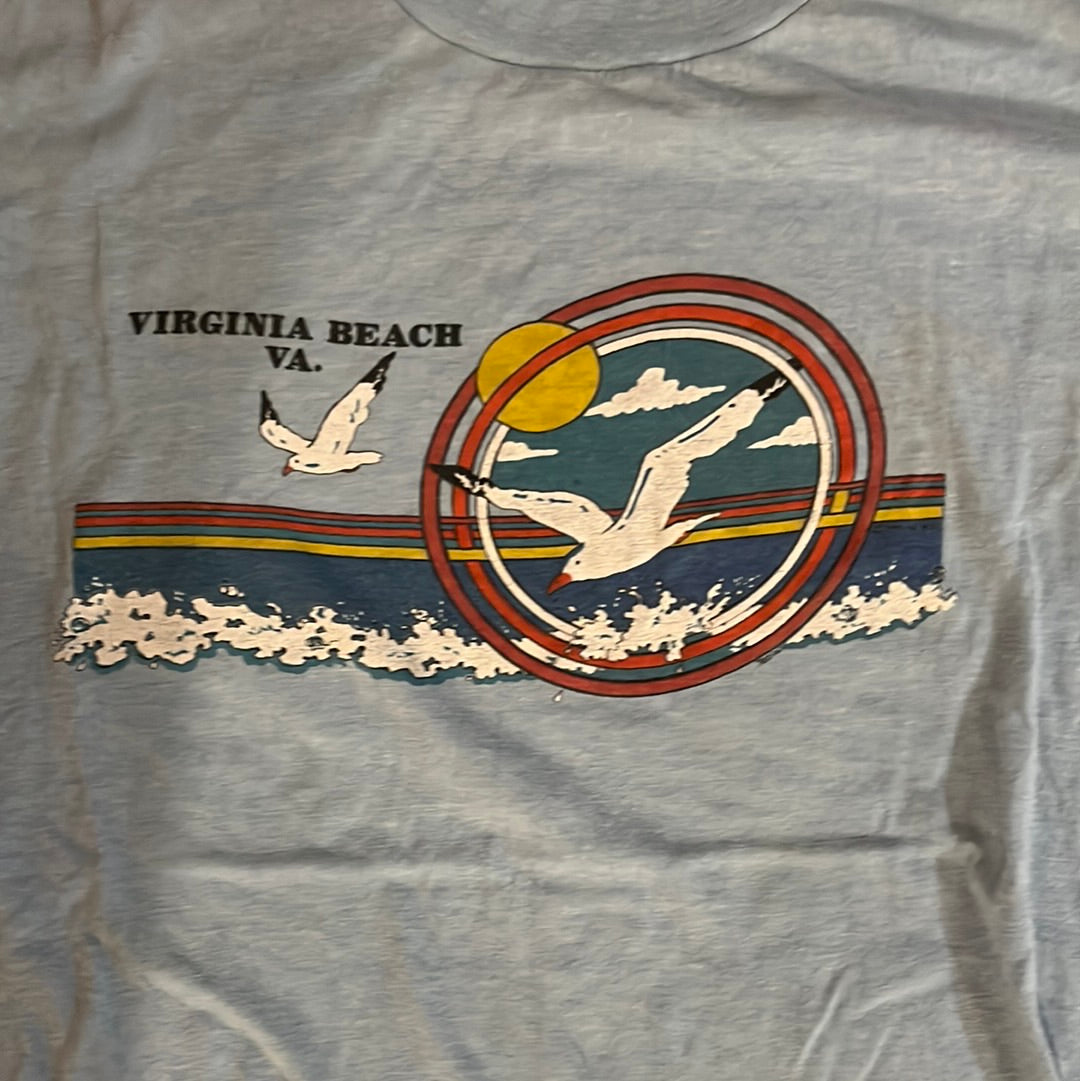 80's Virginia Beach Tshirt - Small - 18” x 26”