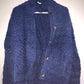 80's Handmade in Ecuador Wool Cardigan - Large - 22” x 23”