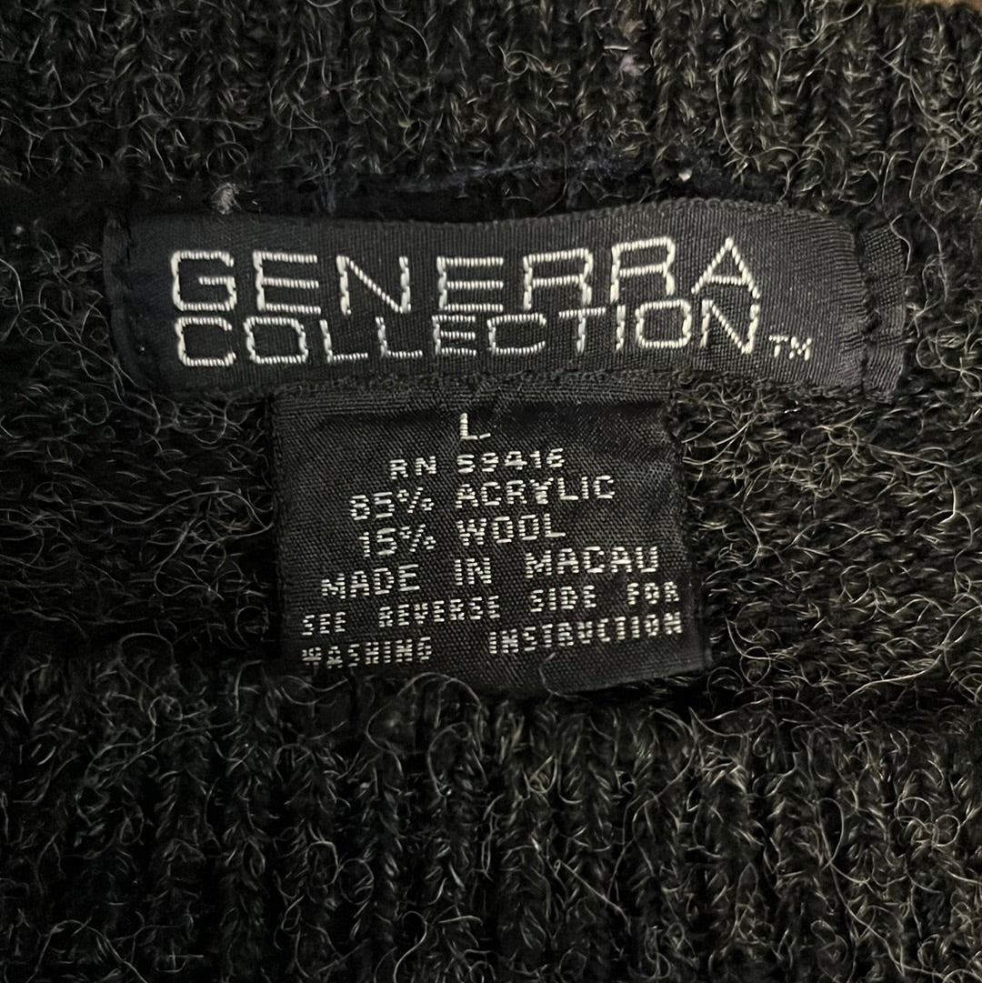 80/90's Generra Collection Acrylic Wool Sweater - Medium - 21.5” x 26.5”