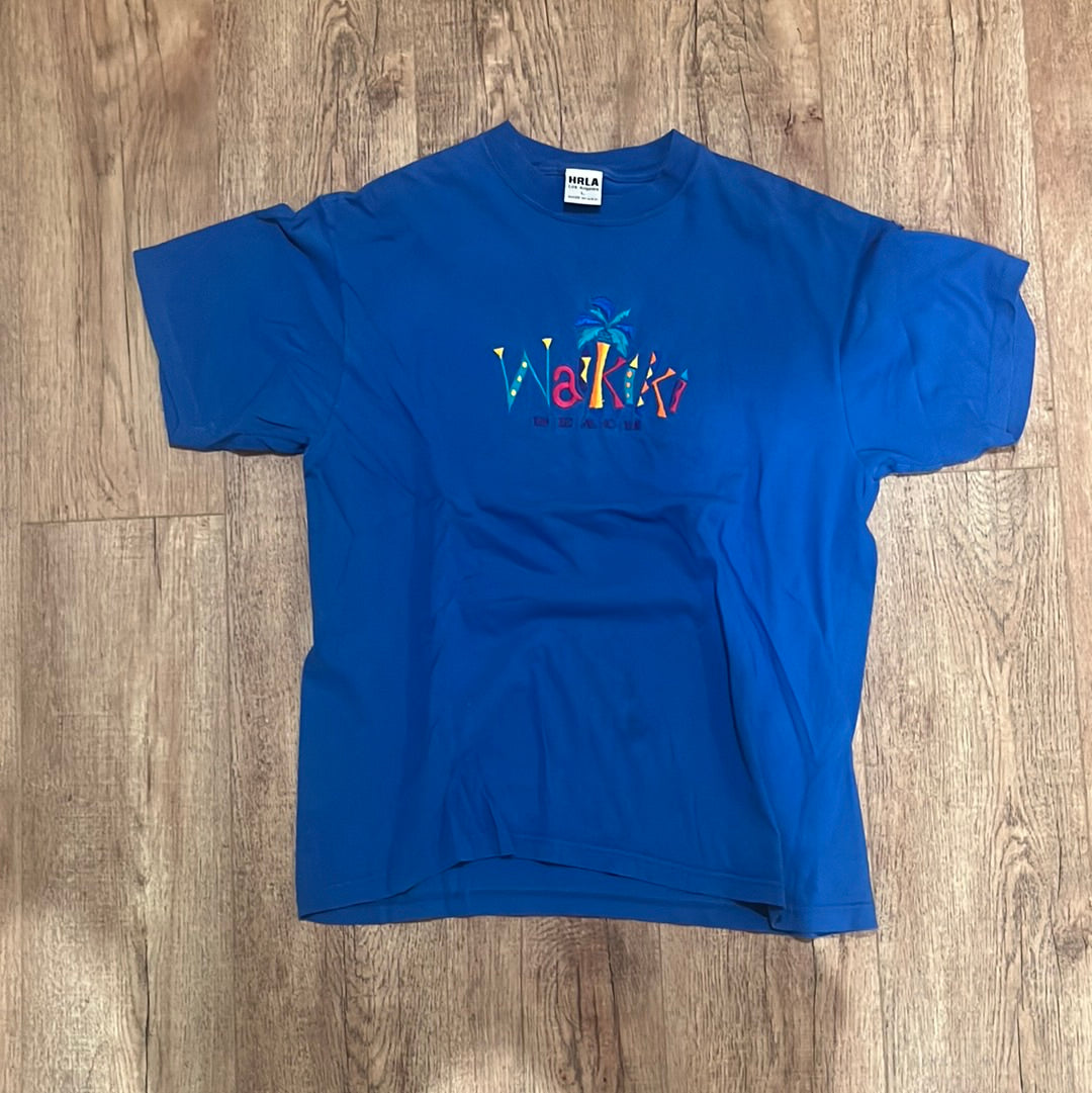 90's Wakiki Tshirt - Medium - 21” x 28”