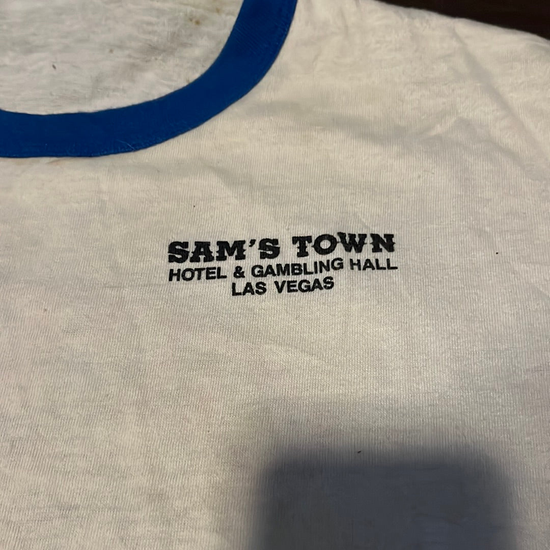 80 年代 Sams Town Ringer T 恤 - 20” x 28”