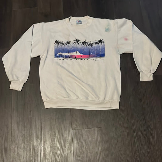 90's Hawaii Crewneck - Medium - 21” x 26”