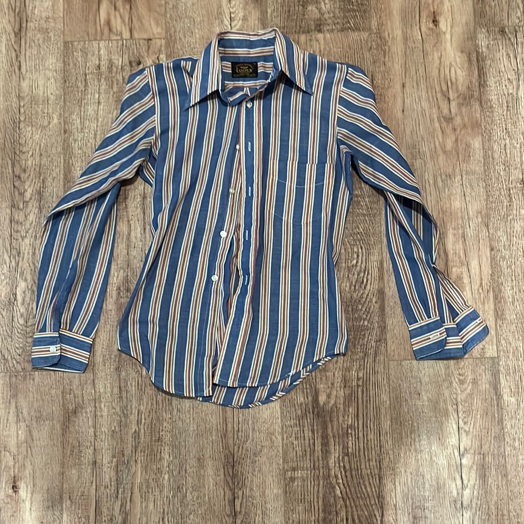 60's Campus Button Up Shirt - Small - 18” x 27”