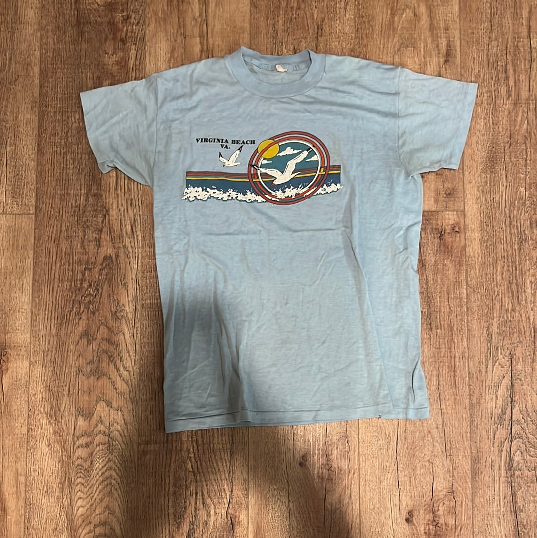 80's Virginia Beach Tshirt - Small - 18” x 26”