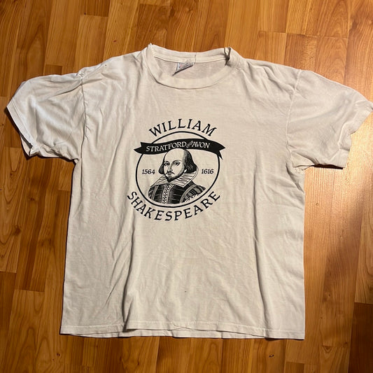 Camiseta de William Shakespeare de los 80 - 19.5" x 24"