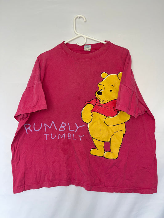 小熊维尼迪士尼 Rumbly Tumbly 蜂蜜 T 恤 - Boxy XLarge - 25 英寸 x 25 英寸