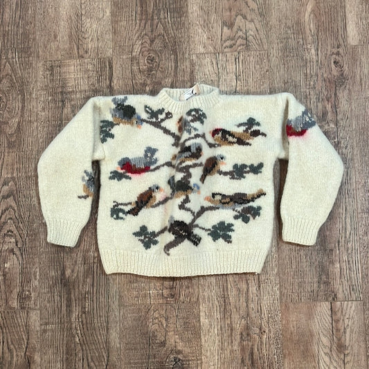 Wool Bird Sweater - 18” x 18”