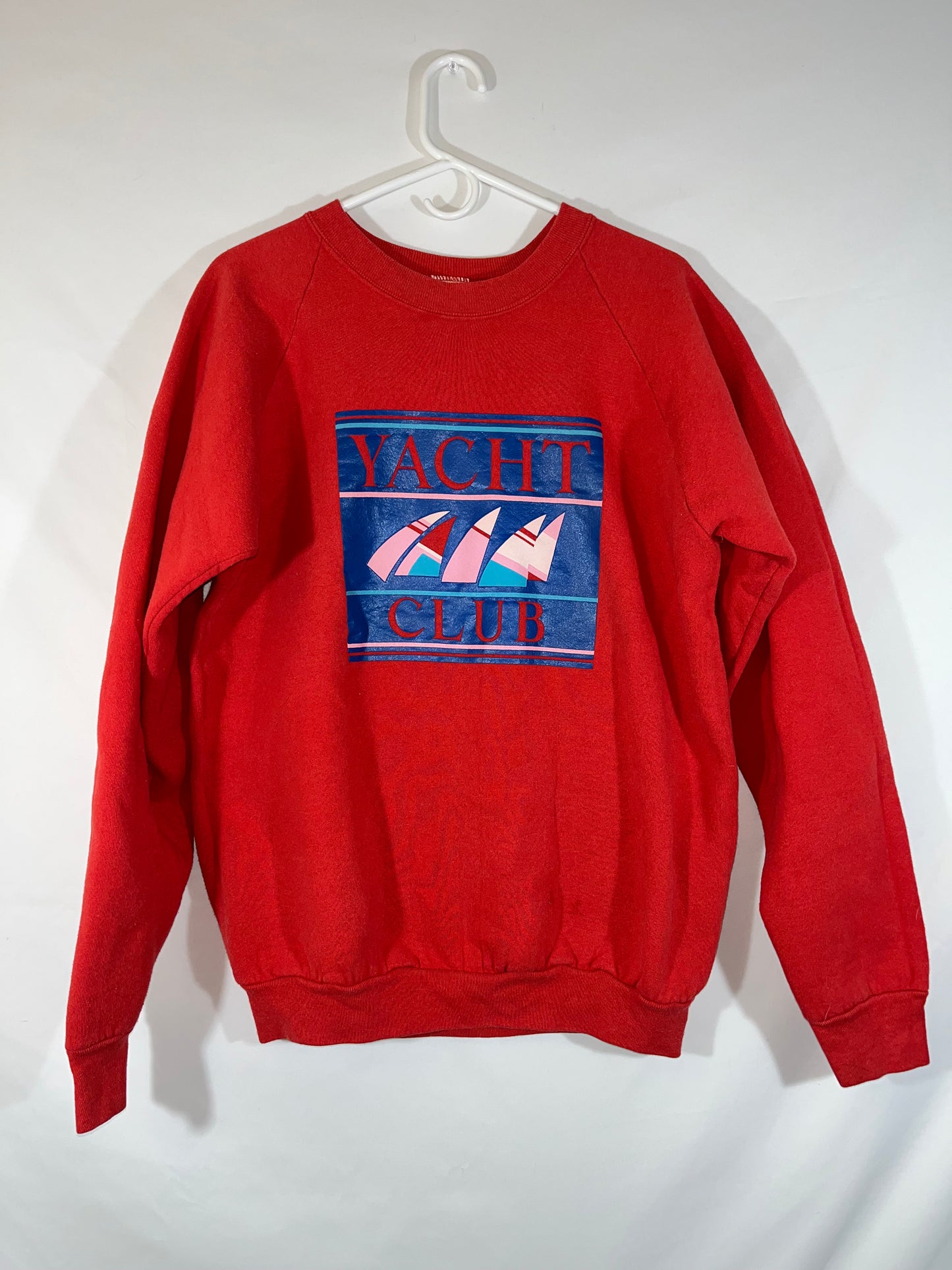 80/90's FOTL Yacht Club Crewneck Sweatshirt - Large - 22” x 26”