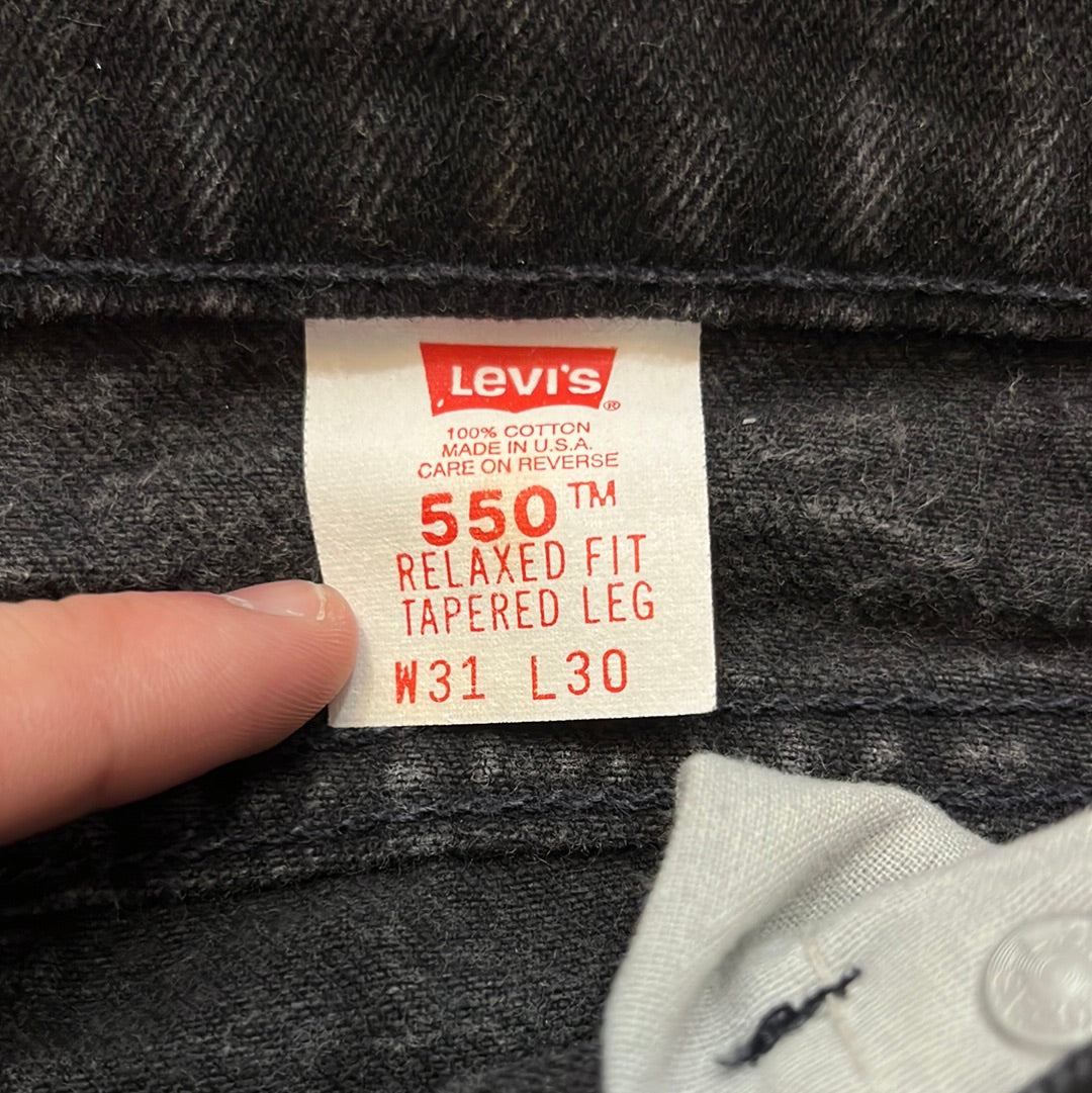 90 年代橙色标签 Levi 550 - 30” x 28”