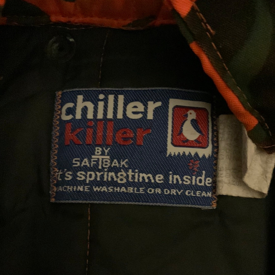 80's Camo Chiller Killer Coat - XLarge - 25” x 30.5”