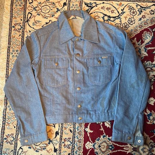 70's Sears Put on Shop Denim Jacket - Small - 17" x 20"