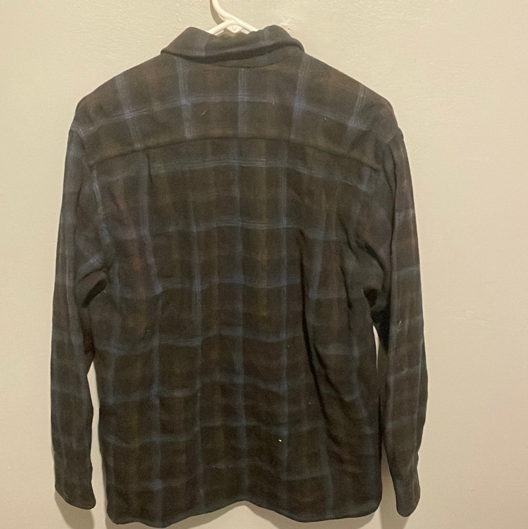 80's Royalton Loop Collar Flannel - Medium - 21” x 28”