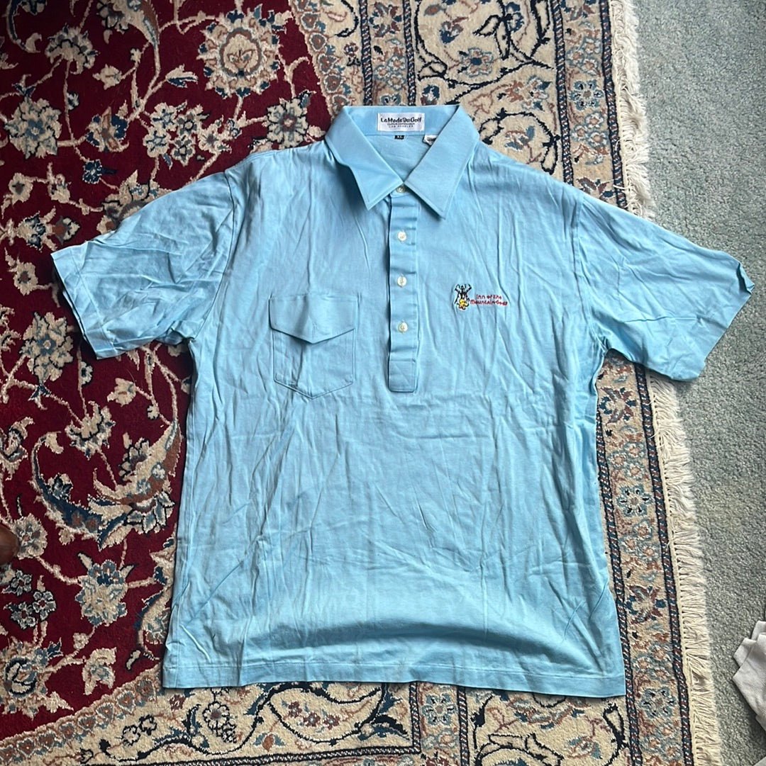 90's Lamode Golf Tshirt Polo - Large - 22" x 29"