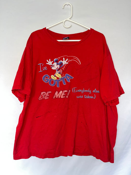 Camiseta con bolsillo I Gotta Be Me Disney Mickey - XL - 27" x 28.5"