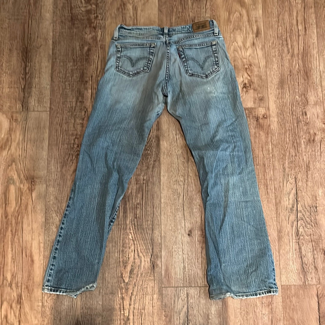 Levis 518 Super Low Rise Boot Cut Jeans - 30” x 30.5”