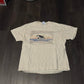 Camiseta de ballena con carne de Hanes de los años 90 - 19.5 "x 22"