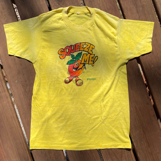 1970's Faded Squeeze Me Florida Tshirt - L fits smaller