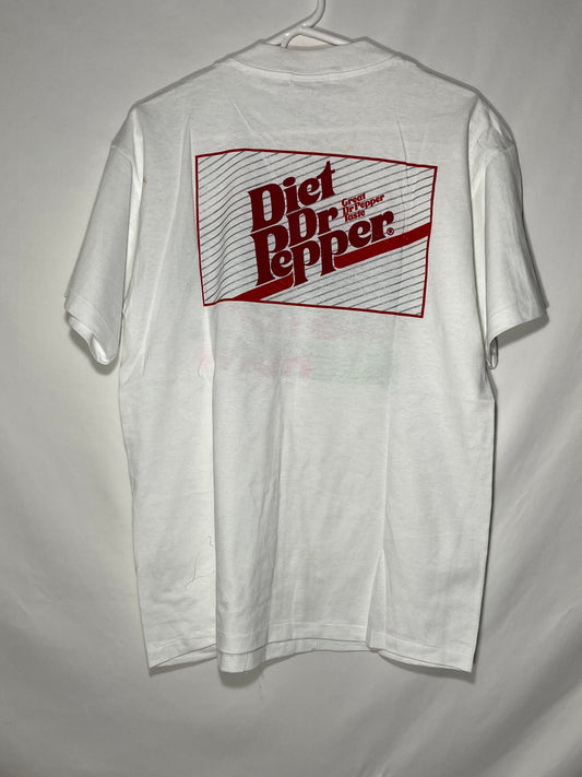 80's Easter Run Diet Dr Pepper Tshirt - Medium - 20” x 28”