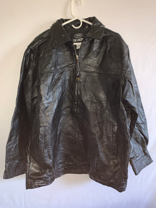 90's NWT Leather Jacket - XLarge - 24” x 29.5”