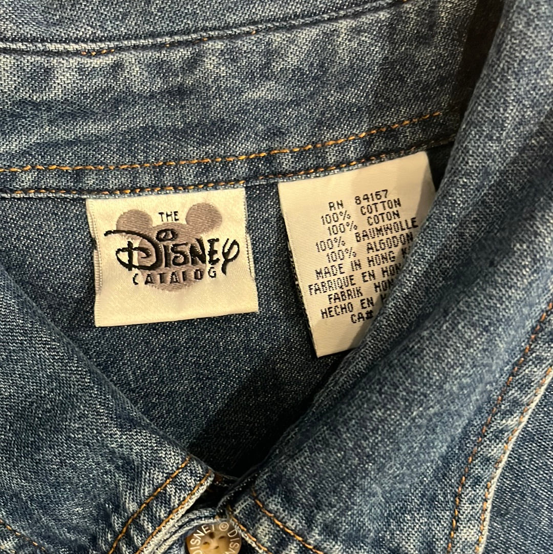 Disney Denim Button Up - XXL 28.5” x 34”