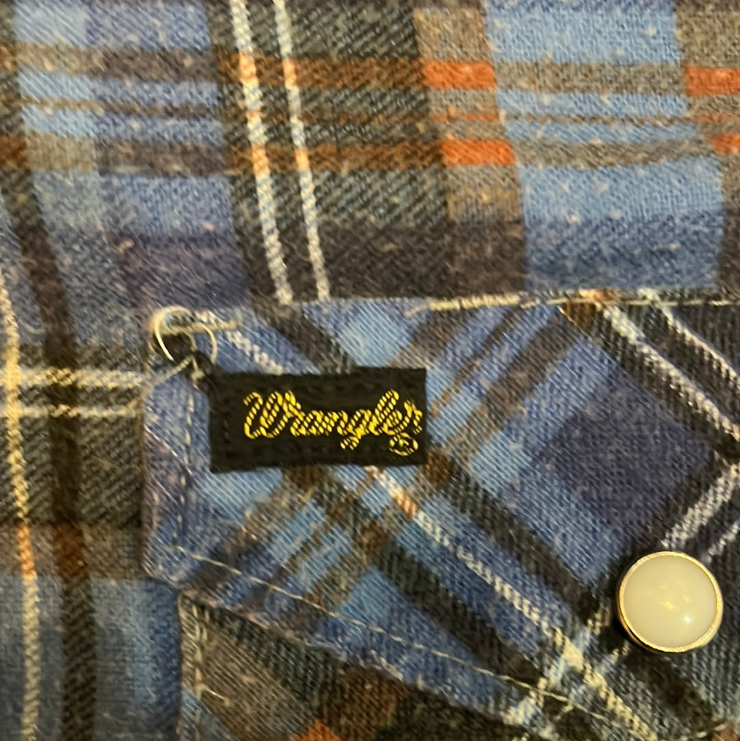 70's Wrangler Western Flannel - 21” x 33”