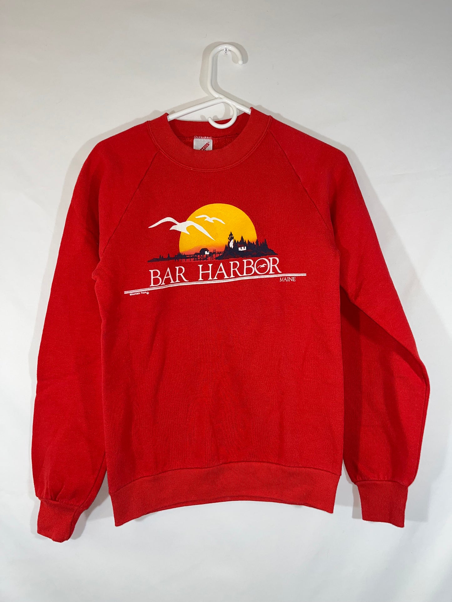 90's Jerzees Bar Harbor Maine Crewneck Sweatshirt - XSmall - 16.5” x 23.5”