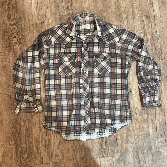 70's Buffalo Bill Western Flannel - 26” x 35”