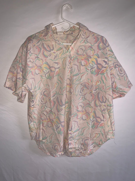 80's Button Up Shirt - Medium - 21” x 25”