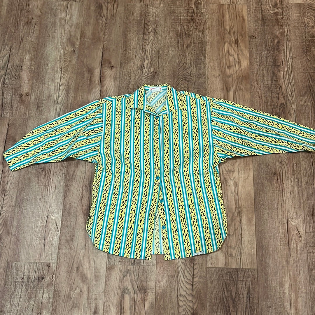 80's Hang Ten Half Sleeve Shirt - M 20” x 29