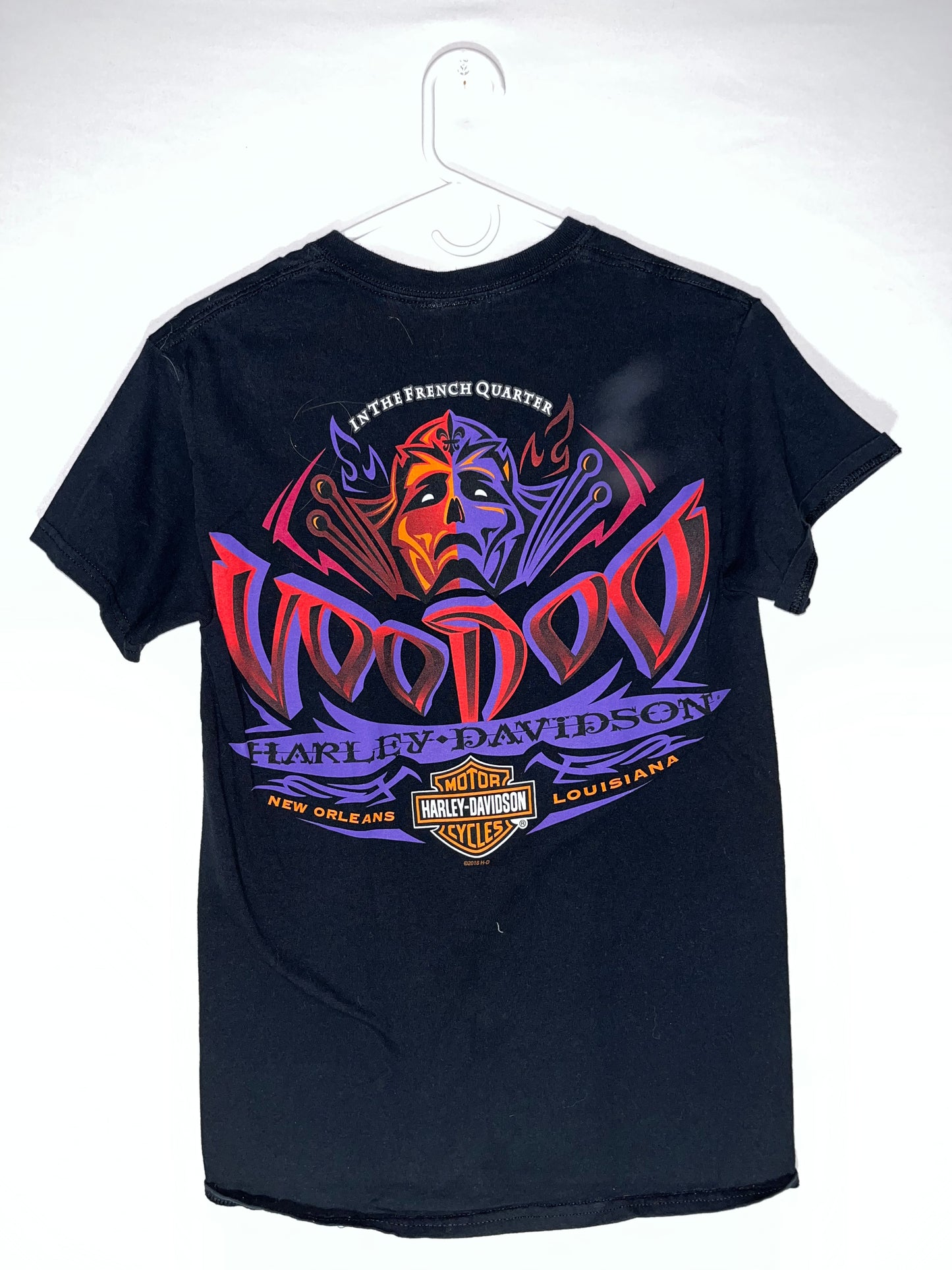 Camiseta Harley Davidson New Orleans Voodoo - XSmall - 17" x 26.5"