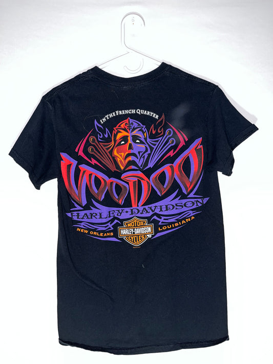 Harley Davidson New Orleans Voodoo Tshirt - XSmall - 17” x 26.5”