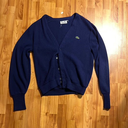 80's Lacoste Cardigan - L 21” x 24”