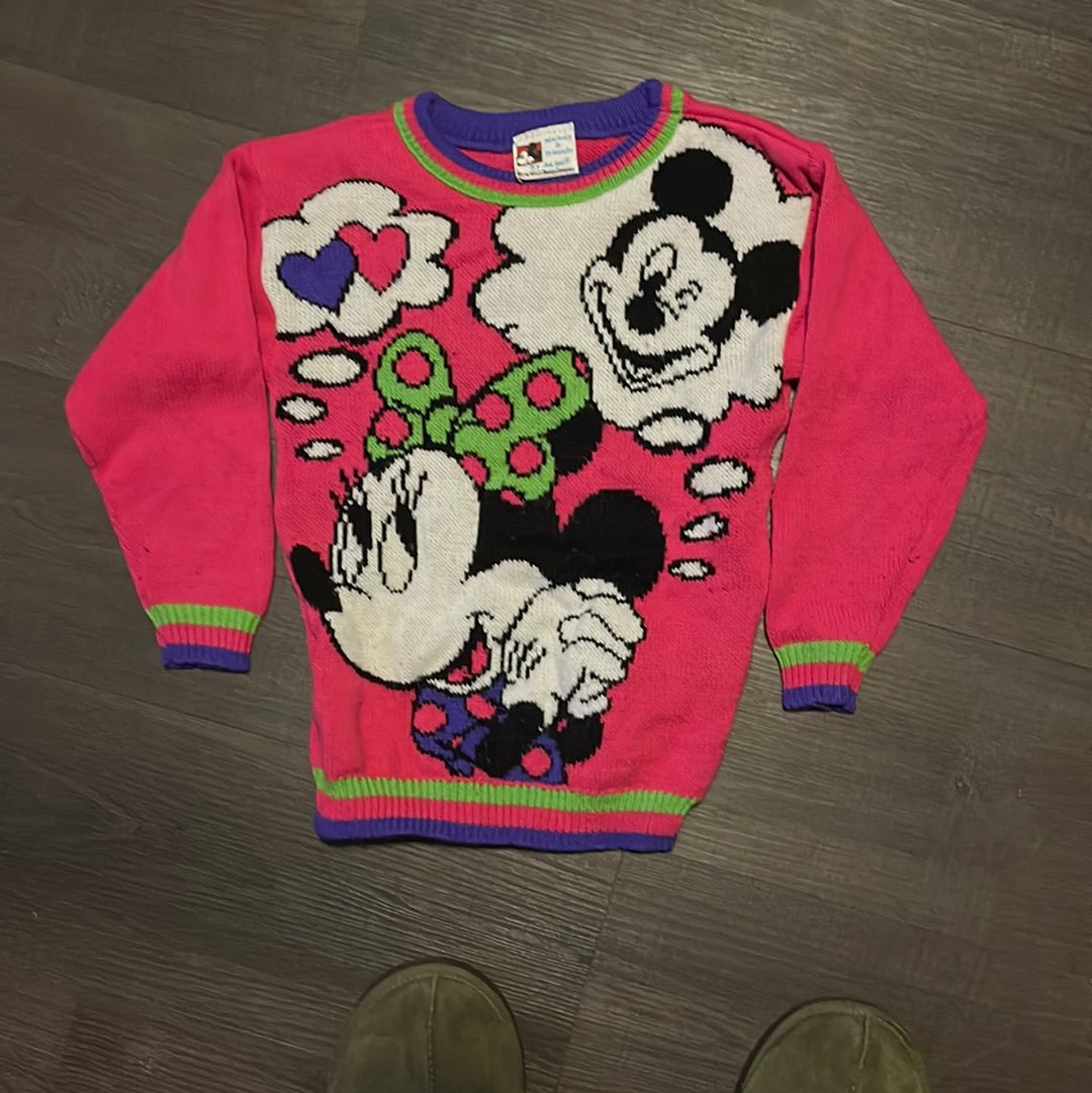 80's Minnie Mickey Sweater - 13" x 18"