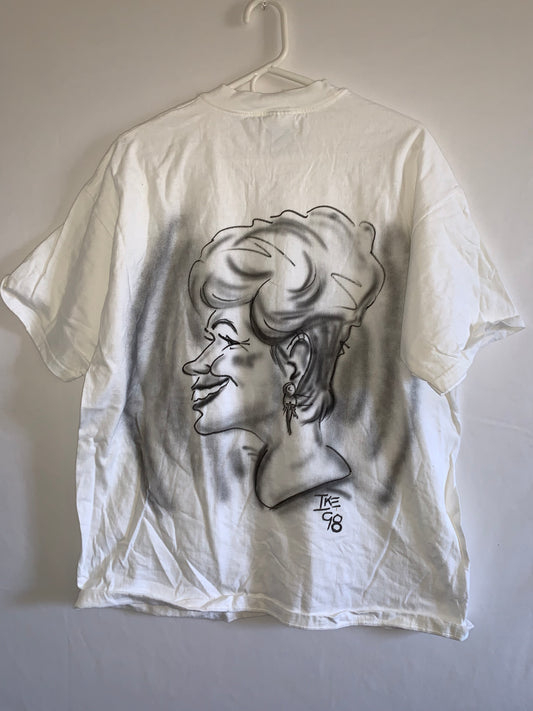 90's Tinker Bell Airbrushed Tee - Large - 22” x 29”