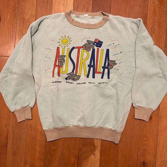 70/80's Australia Crewneck Sweatshirt - 19.5" x 22"