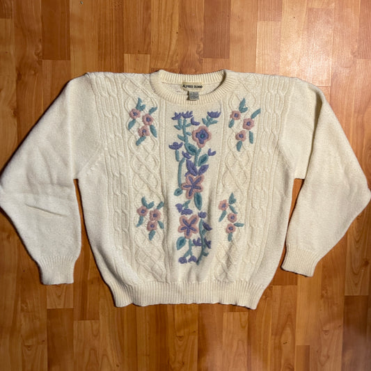 Alfred Dunner Flower Sweater - 22” x 24”