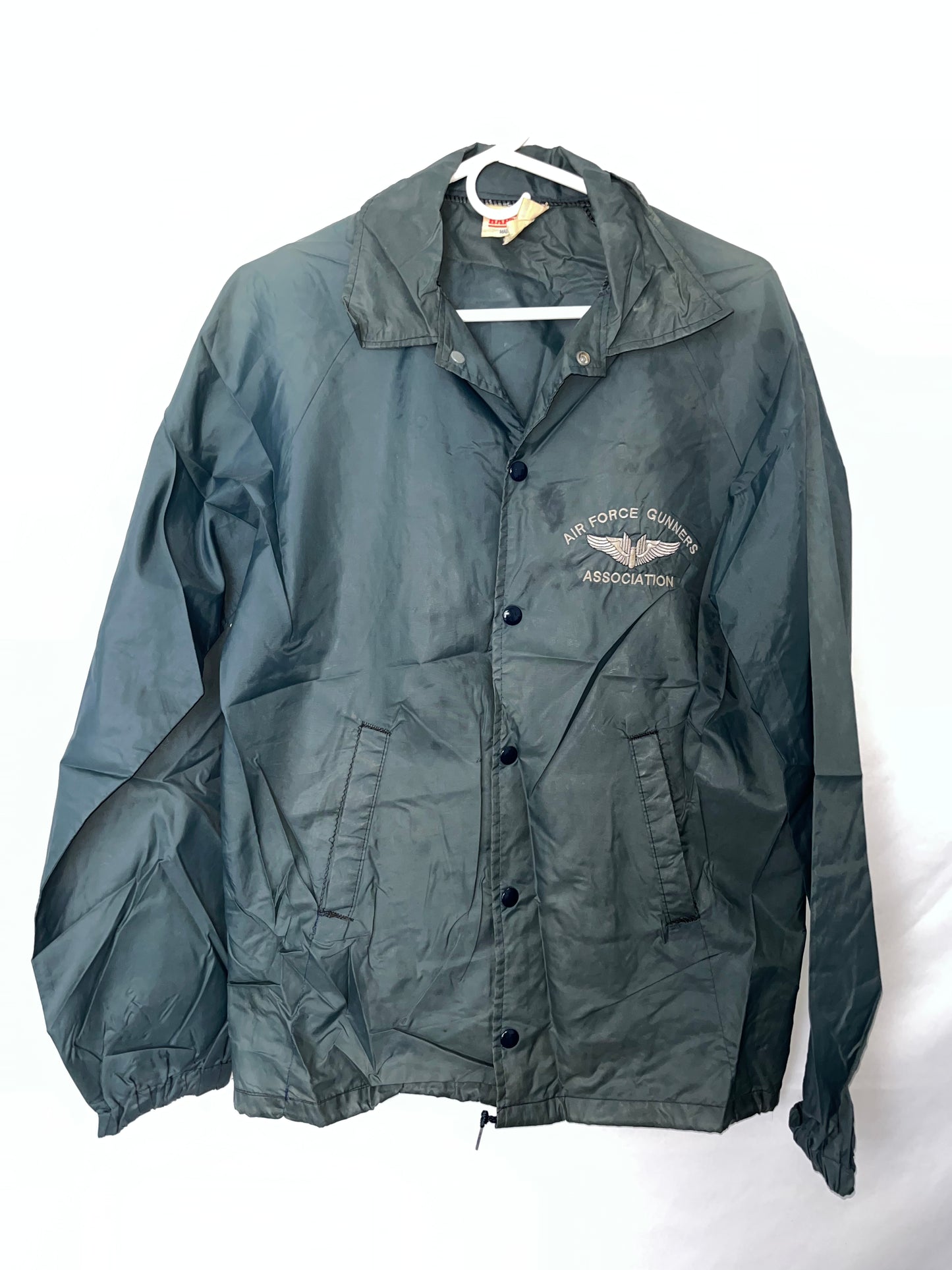 80's Nylon Air Force Jacket - Medium - 20” x 27”