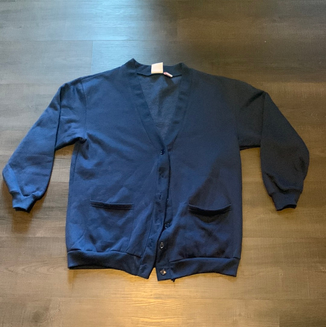 Navy Cardigan - Medium - 21” x 27”