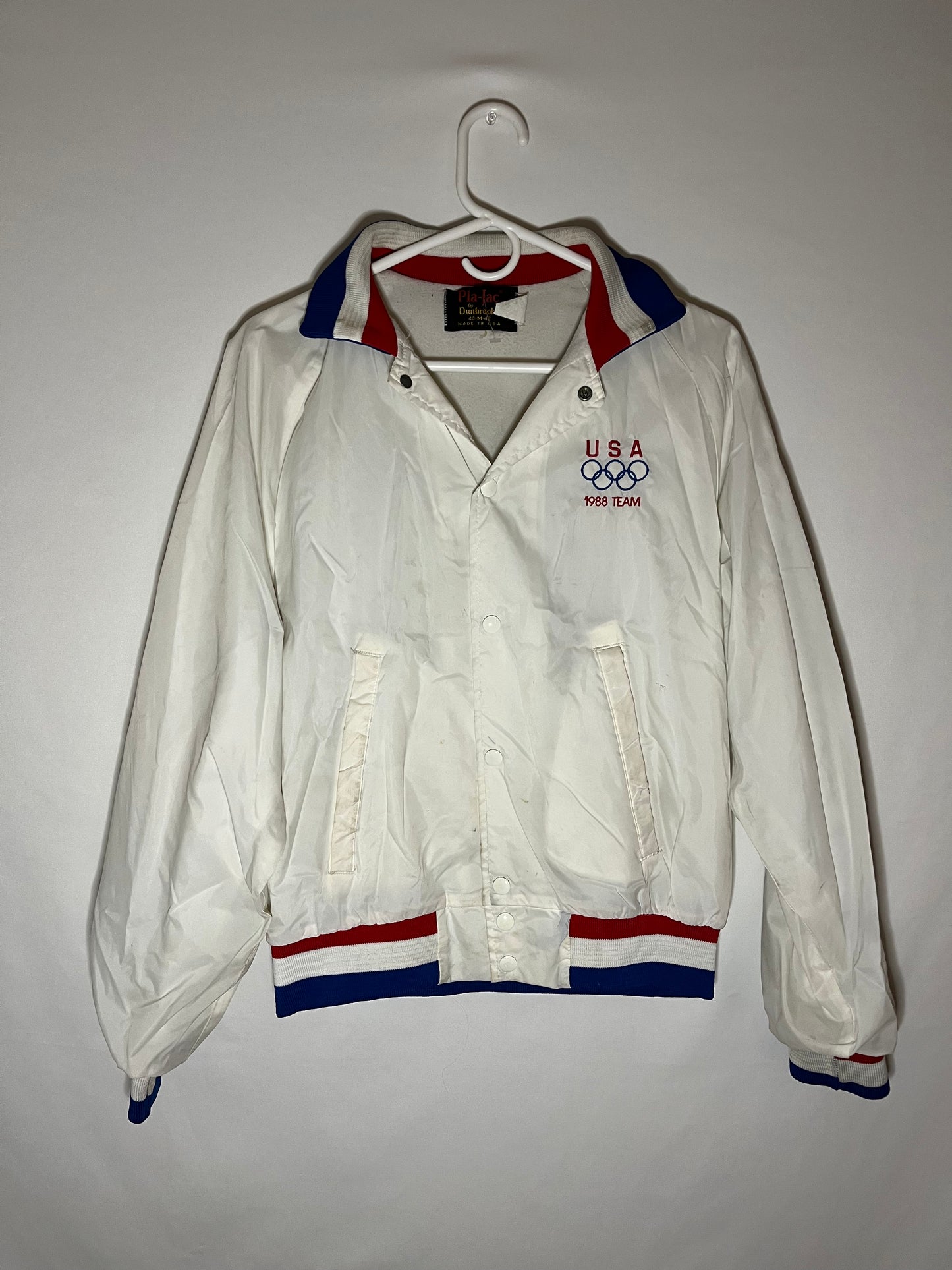 80's Dunbrooke USA Olympic Jacket - Medium - 20.5” x 23.5”