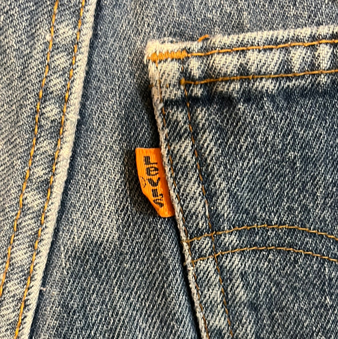 70's Levi Orange Tab Denim - 22” x 20”