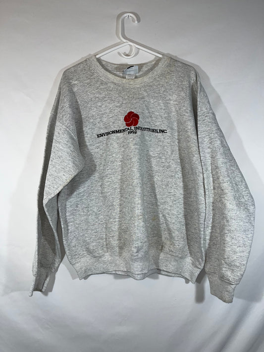 90's Lee Heavyweight Environmental Industries Crewneck - XLarge - 24” x 25”